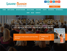 Tablet Screenshot of leannecannon.com